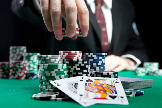 Blackjack cards and table for a beginner rules guide