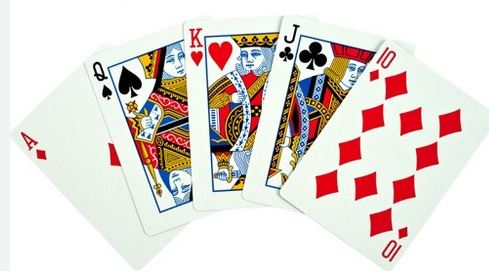 Playing cards used in blackjack